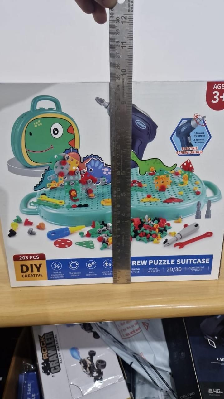 3D Screw Puzzle Box – STEM Drill Tool Set for Kids | Educational Construction Toy
