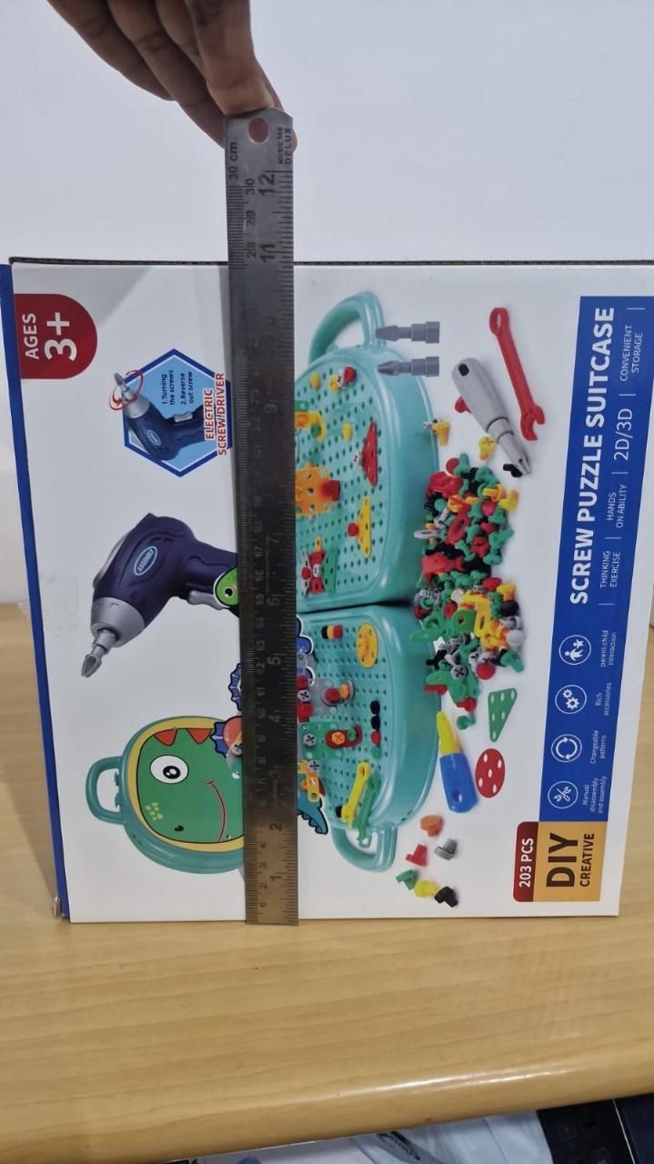 3D Screw Puzzle Box – STEM Drill Tool Set for Kids | Educational Construction Toy