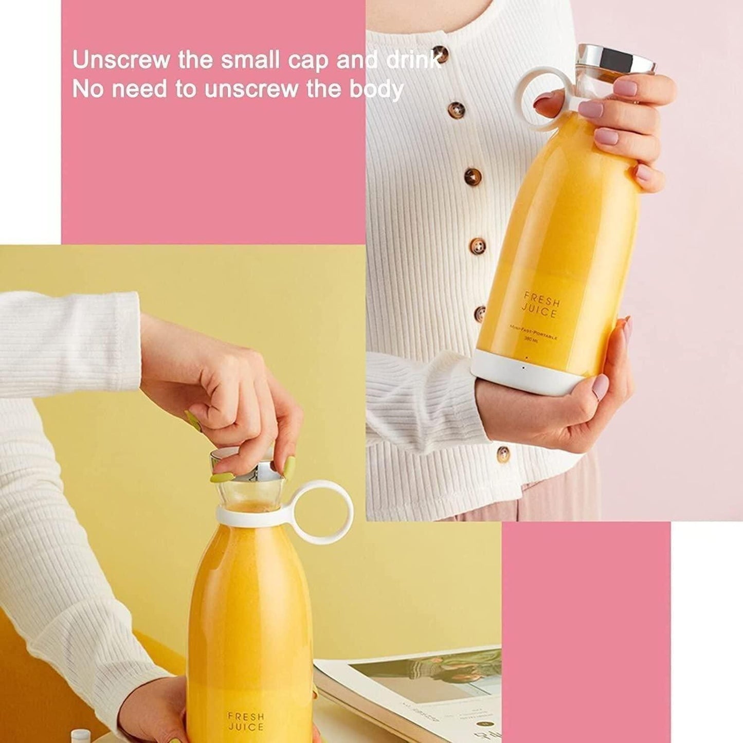 Portable Electric Mini Juicer Blender Bottle