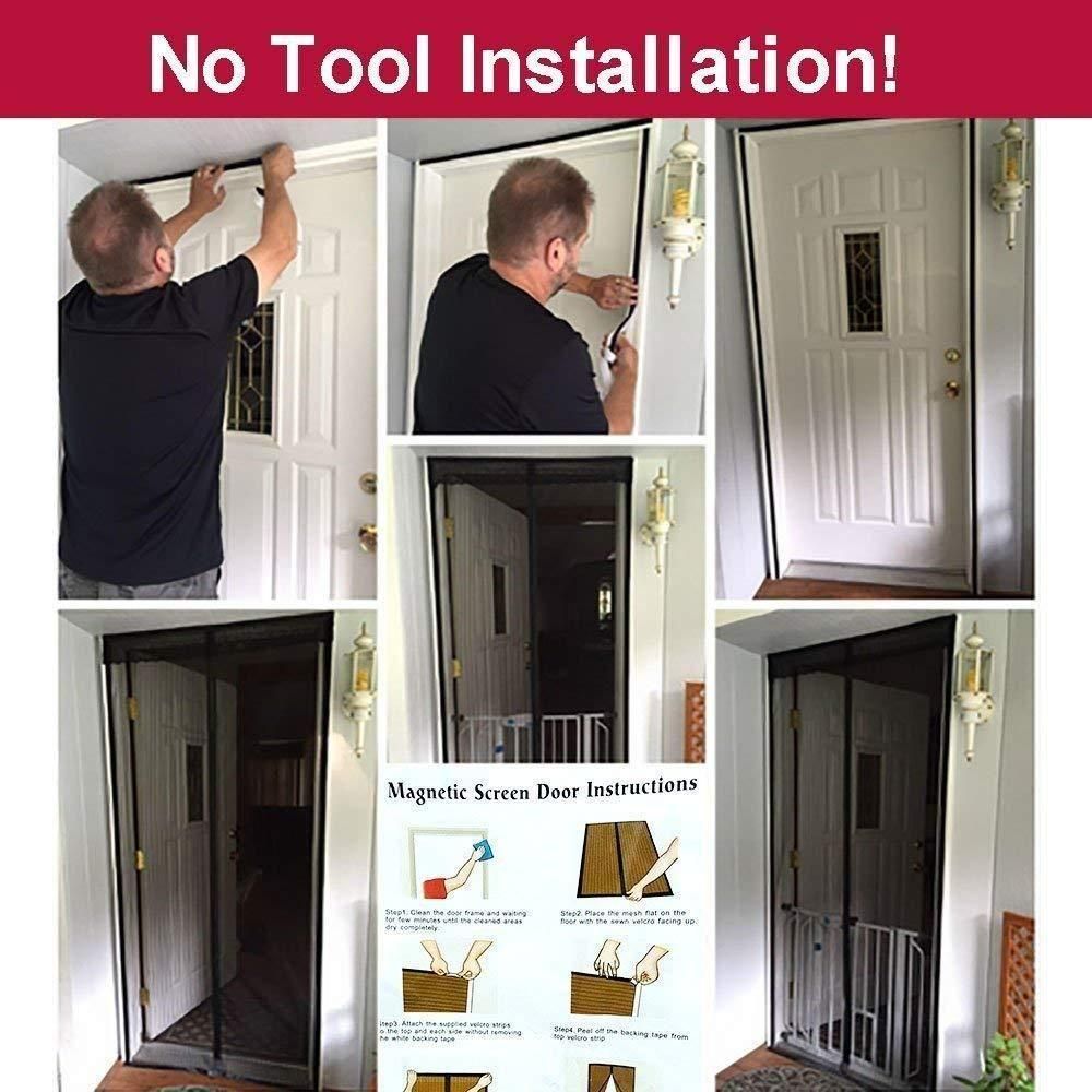 Magnetic Mesh Screen Door – Hands-Free Bug Protection