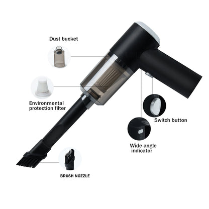 Portable Air Duster & Wireless Vacuum Cleaner – 2-in-1 Smart Cleaning Tool