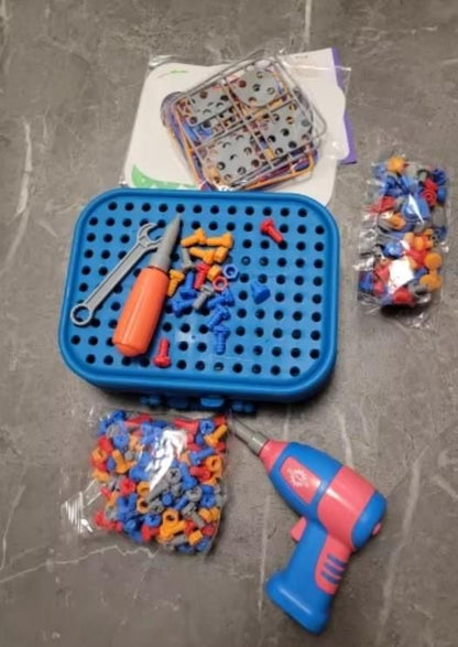 3D Screw Puzzle Box – STEM Drill Tool Set for Kids | Educational Construction Toy