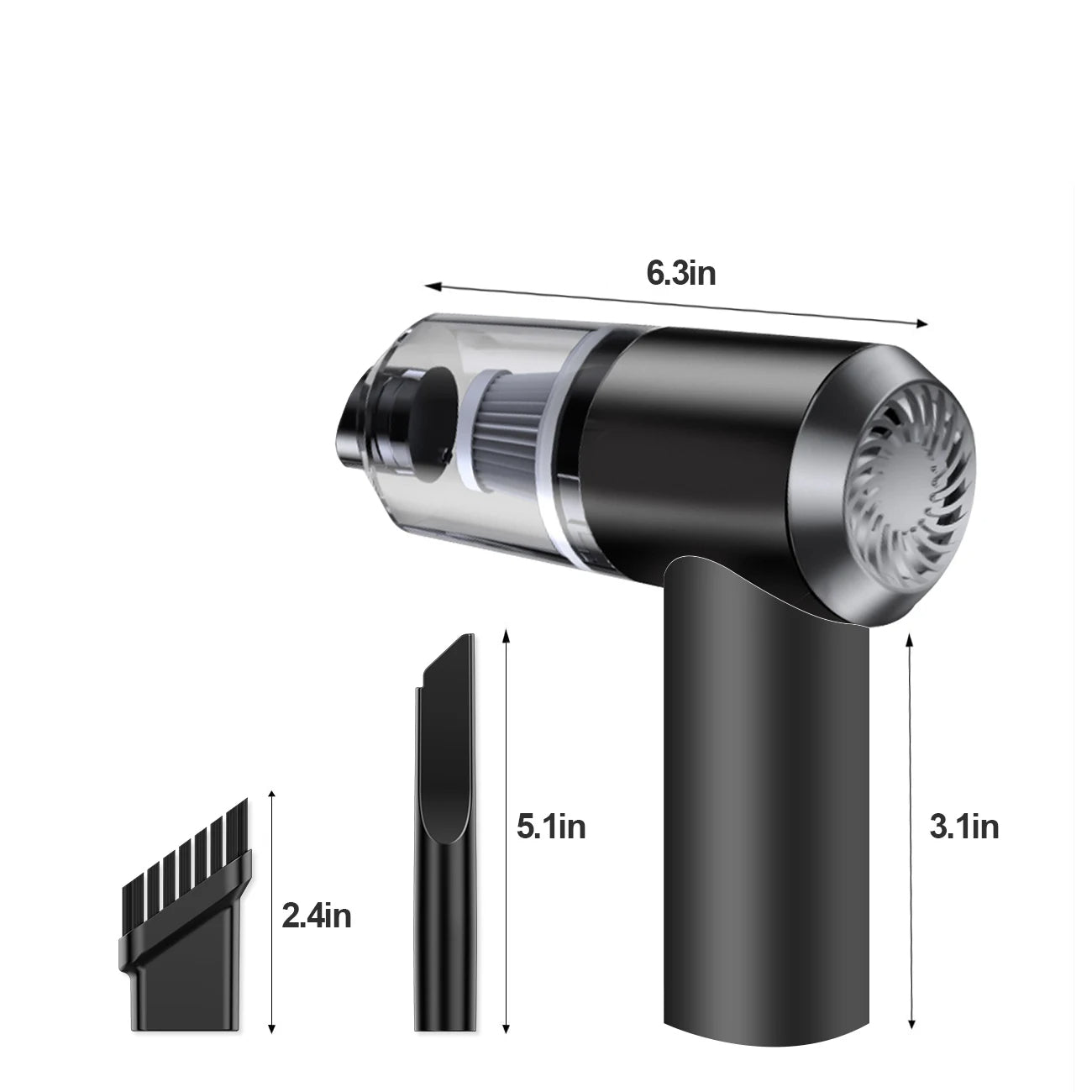 Portable Air Duster & Wireless Vacuum Cleaner – 2-in-1 Smart Cleaning Tool