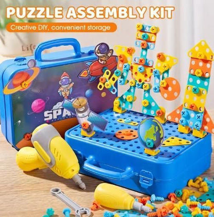 3D Screw Puzzle Box – STEM Drill Tool Set for Kids | Educational Construction Toy