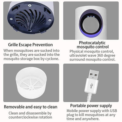 Eco-Friendly USB Mosquito Killer Lamp – Safe, Silent & Effective Protection for Your Family